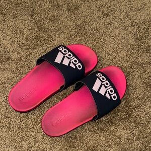 Adidas Pink & Navy Floam Slide Sandals